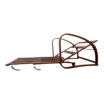 Fauteuil réglable très rare h-74 par jindrich halabala pour up zavody, années 1930