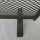 Grey epoxy steel fire screen L 51 cm