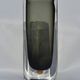 Nils Landberg for Orrefors smoky grey crystal vase, 1960s