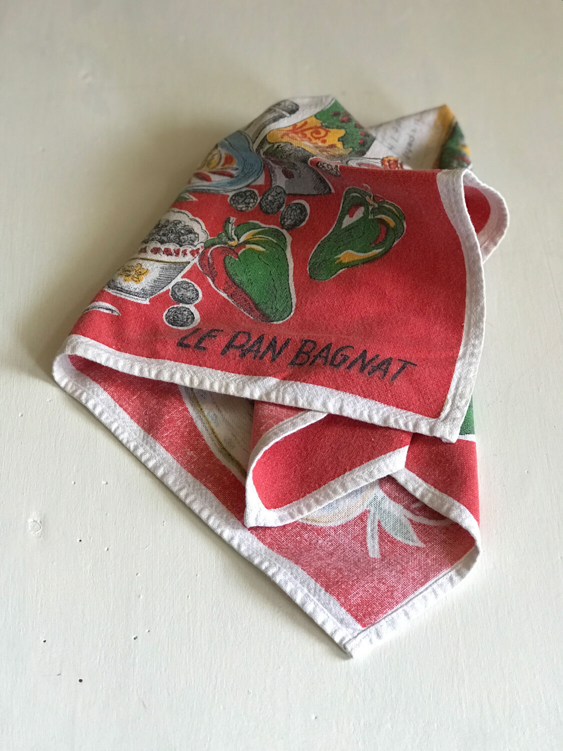 Vintage tea towel Pan Bagnat