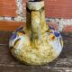 Antique soliflore vase veb polychrome ceramic flowers gdr vintage