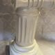 Elegant Pedestal Column in Hardened Plaster with Ionic Volute Capital