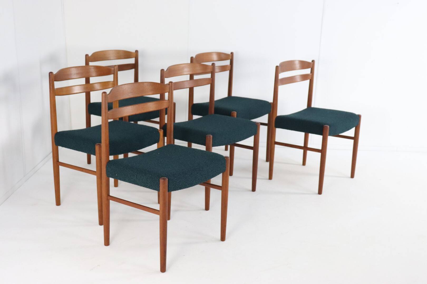 Set of 6 Carl Ekström for Albin Johansson chairs 'Dalarna' teak