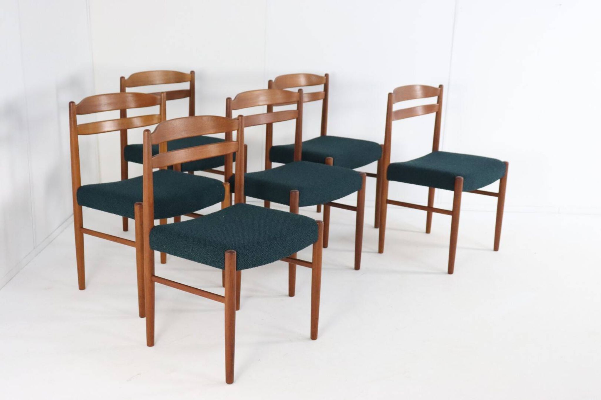 Set of 6 Carl Ekström for Albin Johansson chairs 'Dalarna' teak