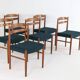 Set of 6 Carl Ekström for Albin Johansson chairs 'Dalarna' teak