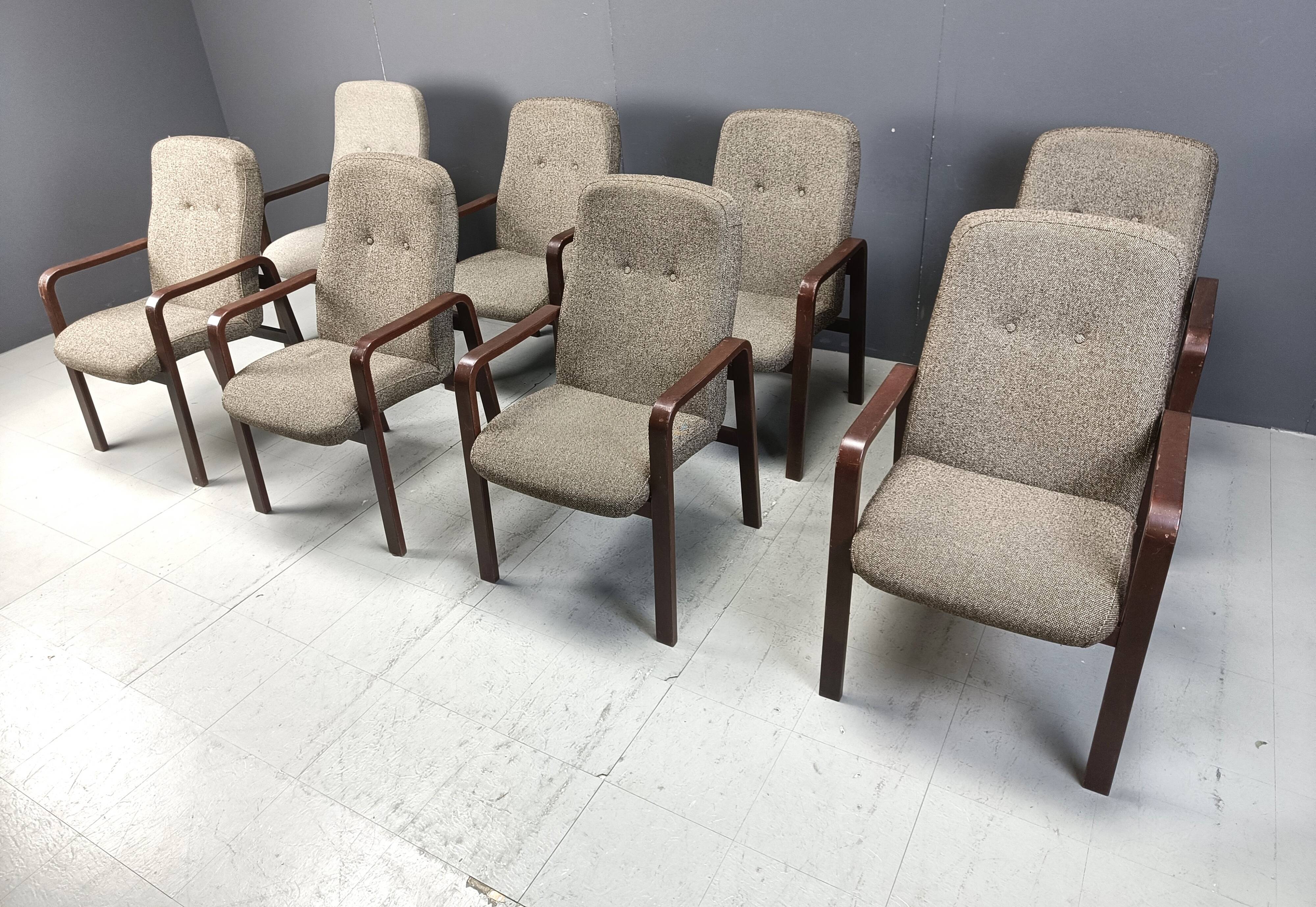 Vintage bentwood dining chairs set of 8 - 1993