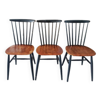 3 chaises vintage style Fanett