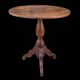 Old solid wood side table