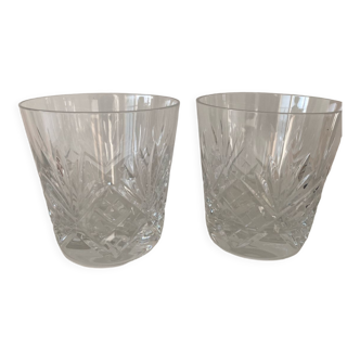 Lot de 2 verres à whisky Saint Louis