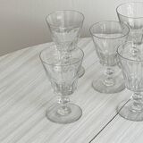 6 glass stemware glasses