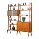 Scandinavian free standing teak wall unit, Norway 1960s.
