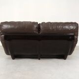 Ligne Roset Marsala - Canapé 2 places - Cuir marron