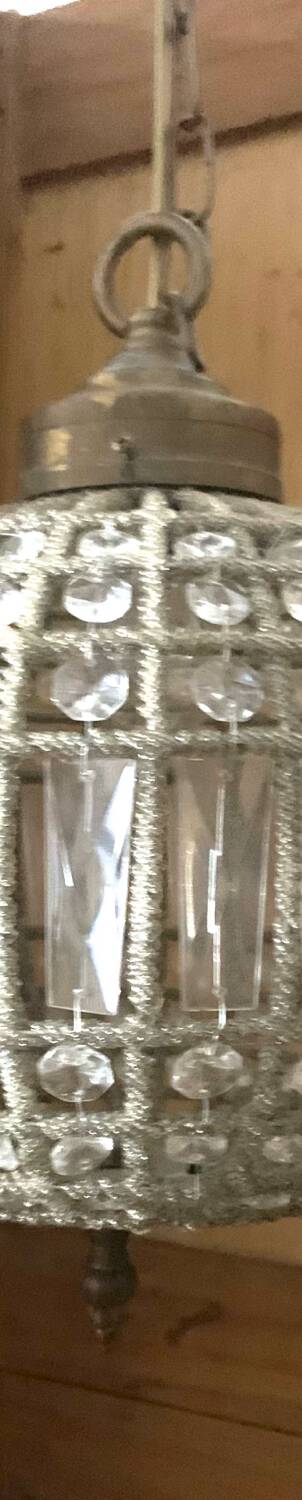 Antique crystal chandelier