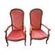 Duo de fauteuils voltaire