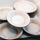 Set of 8 plates, 5 desserts and 3 hollow collection Maille de Niderviller