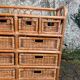 Vintage rattan chest of drawers
