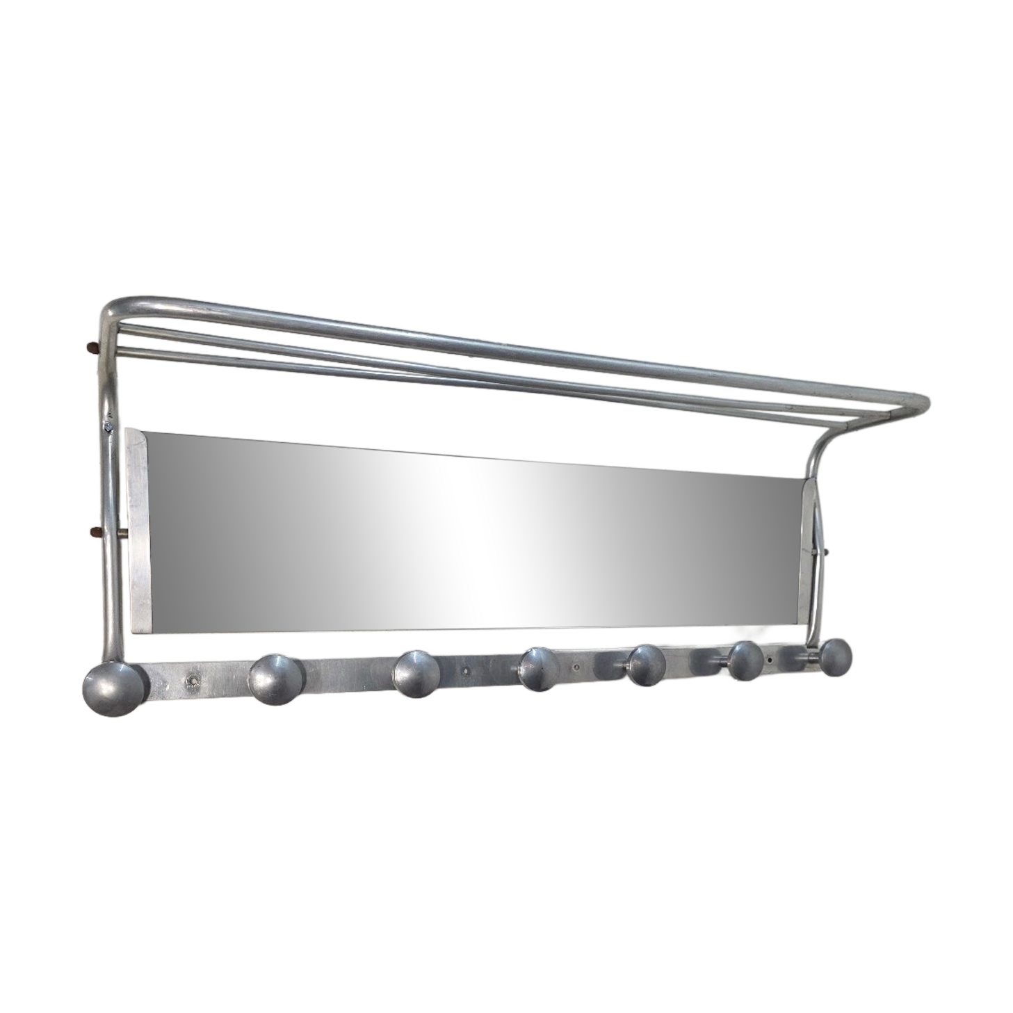 Aluminium coat rack from the 1950s.