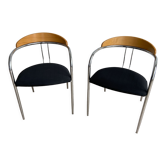 Pair of gondola design chairs