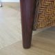 Colonial style armchair - woven rattan and exotic wood - vintage
