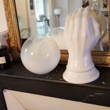 Hand ceramic wall lamp