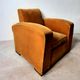 Art Deco arm in mustard coloured velvet 1930/1940