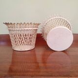 Pair of Mathieu Matégot pot covers