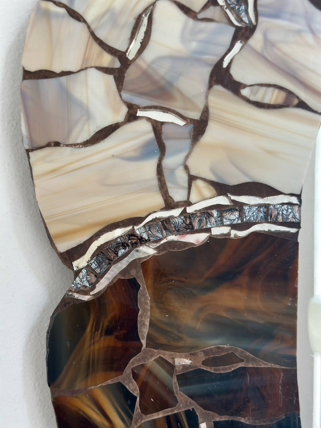 Vintage French mosaic mirror