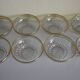 Lot of 8 old dessert cups with granite contour and gilded edges - vintage - 60s