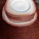 Orange porcelain dessert plates