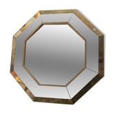 1970s octagonal mirror