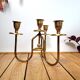 4-light brass candle holder centerpiece