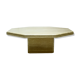 Table basse italienne en travertin, années 1970
