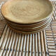 7 dessert plates in stoneware