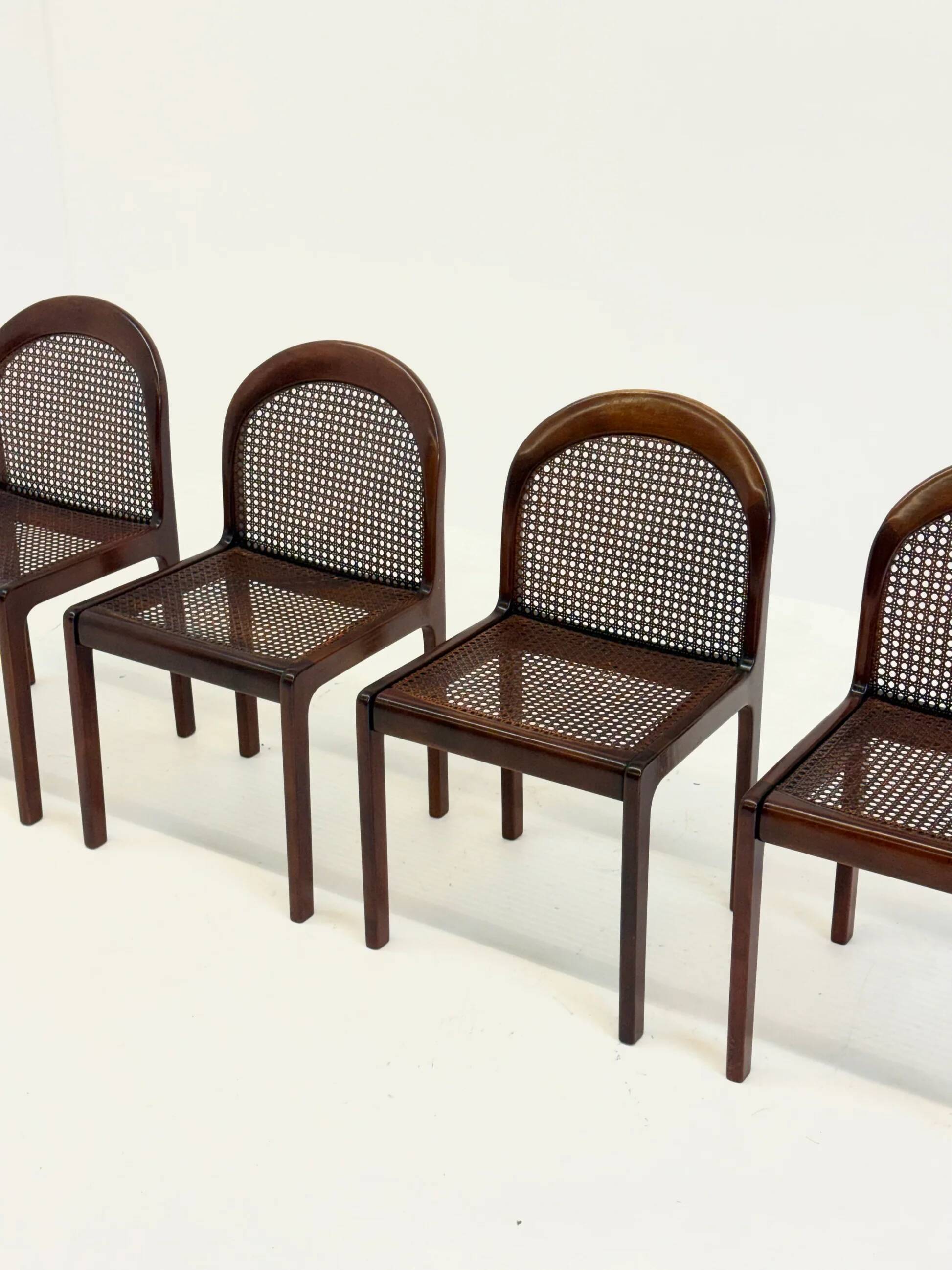 Set of four Mid-Century dining chairs by Lübke