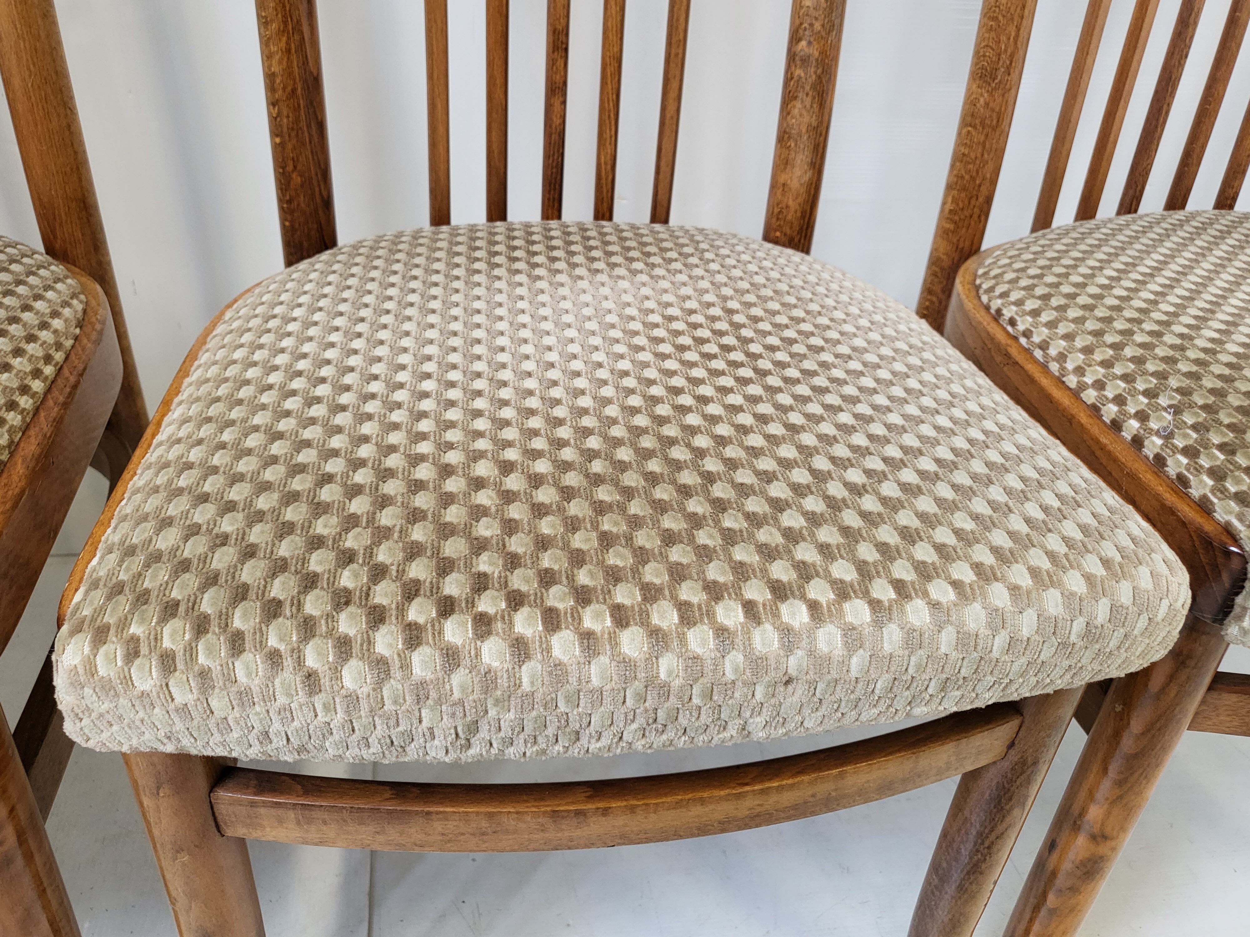 Suite of 4 chairs Baumann vintage 1970