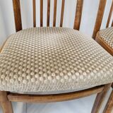 Suite of 4 chairs Baumann vintage 1970