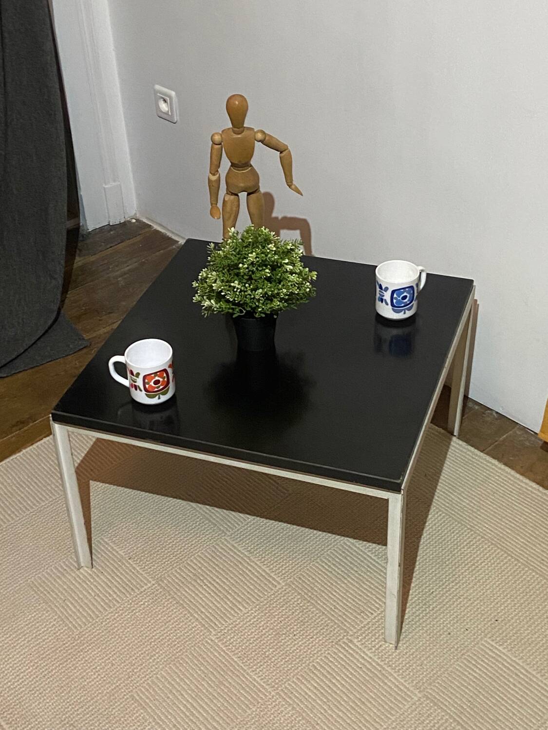 Florence Knoll T angle coffee table, Formica, vintage, design, 1950,