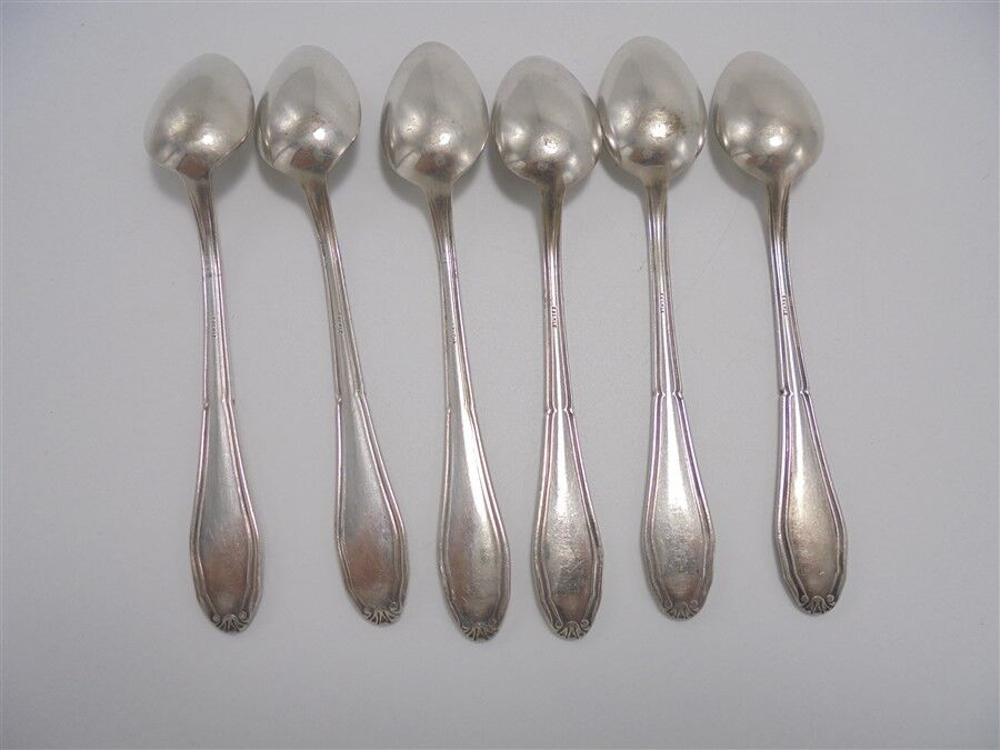 6 old small spoons