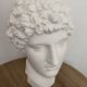 Greek head in polished white plaster