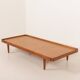 Scandinavian mid century daybed in natural boucle fabric, Denmark 1960s