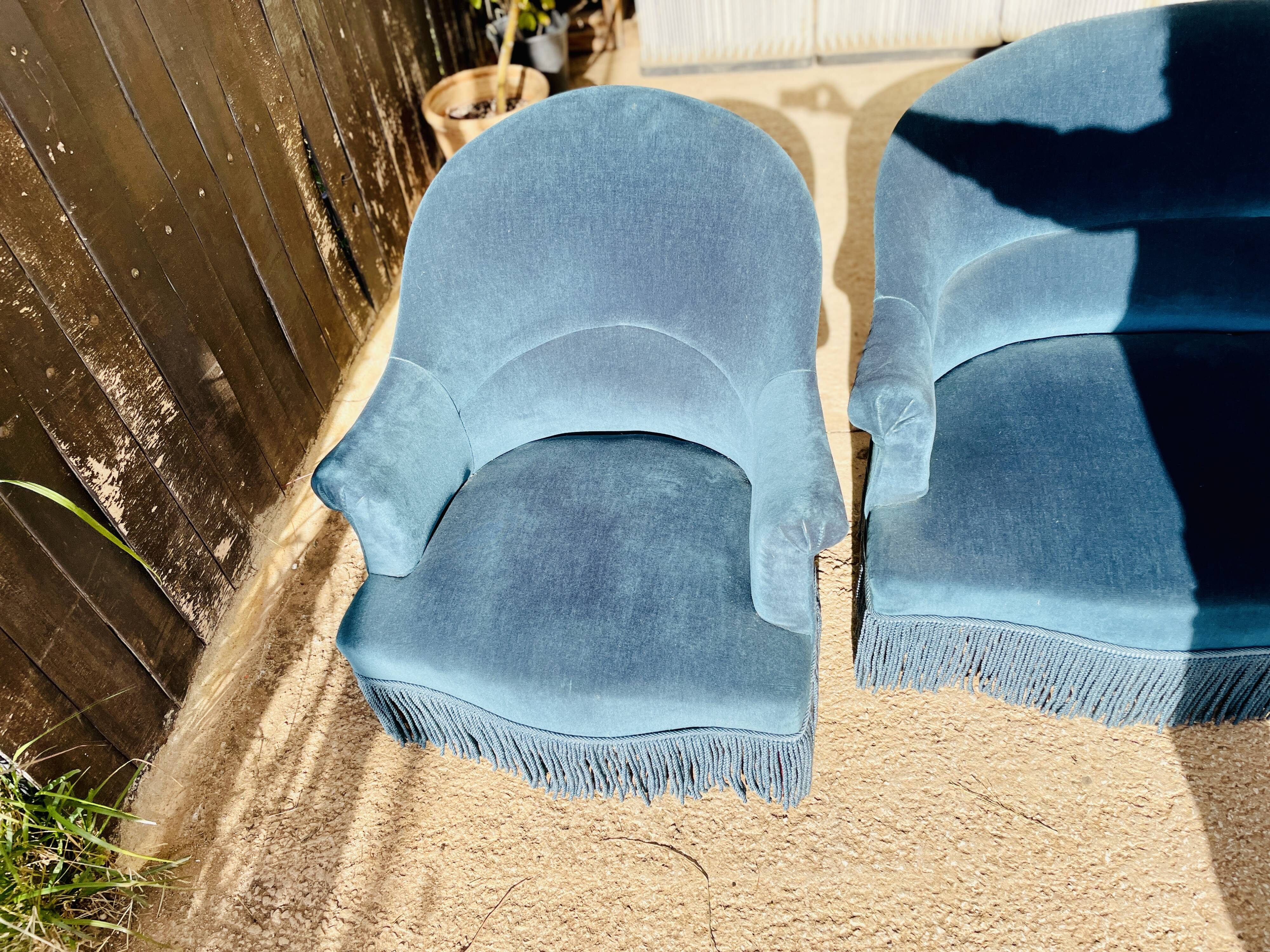 Bench and toad armchair