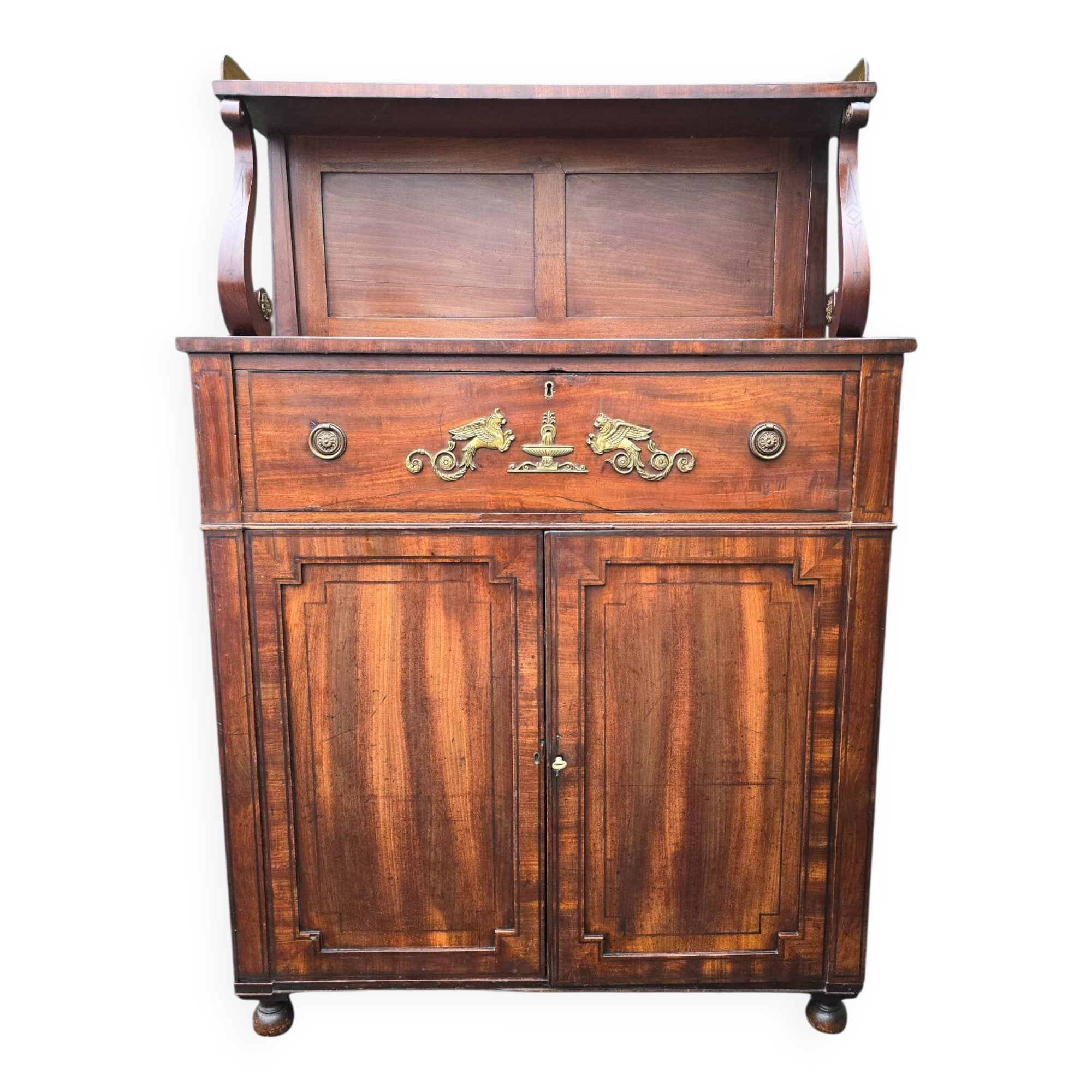 Antique Regency mahogany secretary
