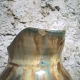 Glazed stoneware pitcher