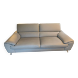 Beige leather sofa design