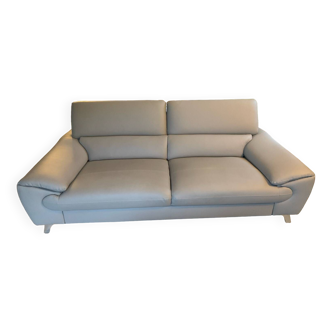 Beige leather sofa design