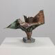 Sculptural copper vase by Bart van Bekhoven, Netherlands, 1980s