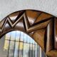 Round rattan mirror 1980