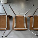 Series of 3 vintage Chairs Tubménager