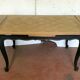 Regency style table in patinated oak Allonges a l'Italian 20th century