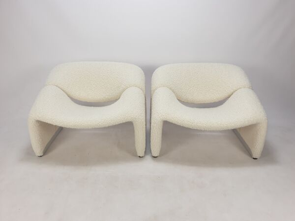 Paire de fauteuils F598 Groovy par Pierre Paulin pour artifort, années 1980